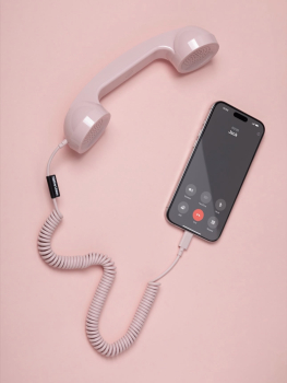 Preview: Native Union Candy Rosa POP Phone – USB-C Retro Telefonhörer für Smartphone, Laptop & Table